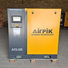 Винтовой компрессор APD-30E, -3,2 куб.м, 10бар, 22кВт, (с частотным приводом+двиг.PM) AirPIK
