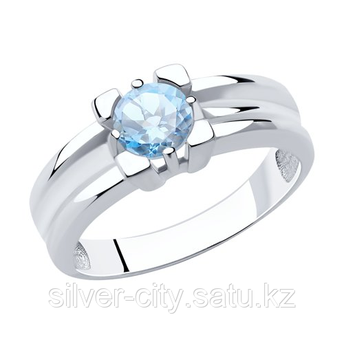 Серебряное кольцо с топазом Diamant 94-310-00593-1