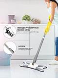 Швабра крестообразная с отжимом «Чистые руки» X-TYPE 360 Flat Mop с микрофиброй, фото 2