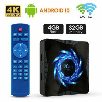 Android SmartTV приставка X96Q MAX {Allwinner H616, Mali-G31MP2 Dvalin, WiFi 2.4 + 5 Ghz, Lan, BT, USB} (4 +, фото 2