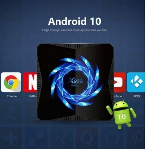 Android SmartTV приставка X96Q MAX {Allwinner H616, Mali-G31MP2 Dvalin, WiFi 2.4 + 5 Ghz, Lan, BT, USB} (4 + - фото 2 - id-p99587983