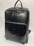 Мужской рюкзак из кожи "EMINSA". Высота 42 см, ширина 30 см, глубина 14 см., фото 2