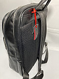 Мужской кожаный рюкзак "EMINSA". Высота 42 см, ширина 30 см, глубина 14 см., фото 6
