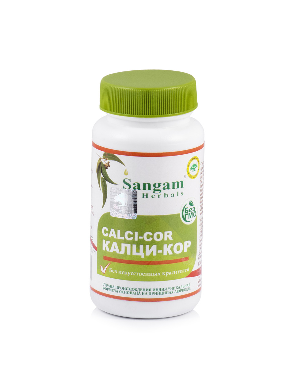 Калци-Кор (Calci-Cor) Sangam Herbals, 60 таб, органический кальций для нормального обмена веществ