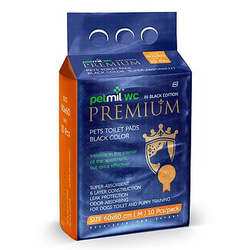 Пеленки для собак Petmil Black Premium 60х60 см