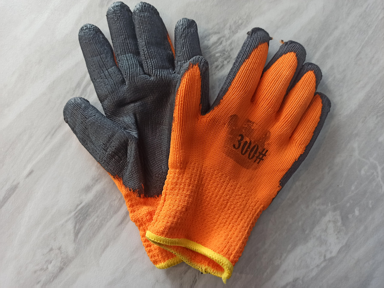 Перчатки рабочие оранжевые #300