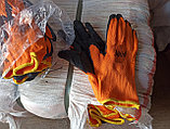 Перчатки рабочие оранжевые #300, фото 2