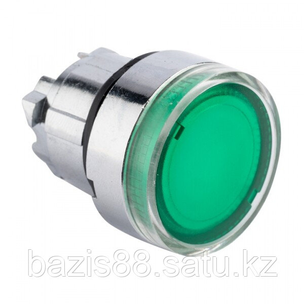 Исполнительный механизм кнопки XB4 зеленый плоский возвратный без фиксации, с подсветкой EKF PROxima | XB4BW-G - фото 1 - id-p99592357