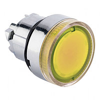 Исполнительный механизм кнопки XB4 желтый плоский возвратный без фиксации, с подсветкой EKF PROxima | XB4BW-Y