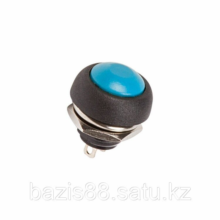 Выключатель-кнопка 250V 1А (2с) OFF-(ON) Б/Фикс синяя Micro | 36-3051 | REXANT - фото 1 - id-p99592445