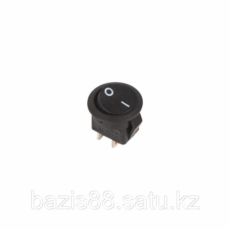 Выключатель клавишный круглый 250V 3А (2с) ON-OFF черный Micro | 36-2510 | REXANT - фото 1 - id-p99592486