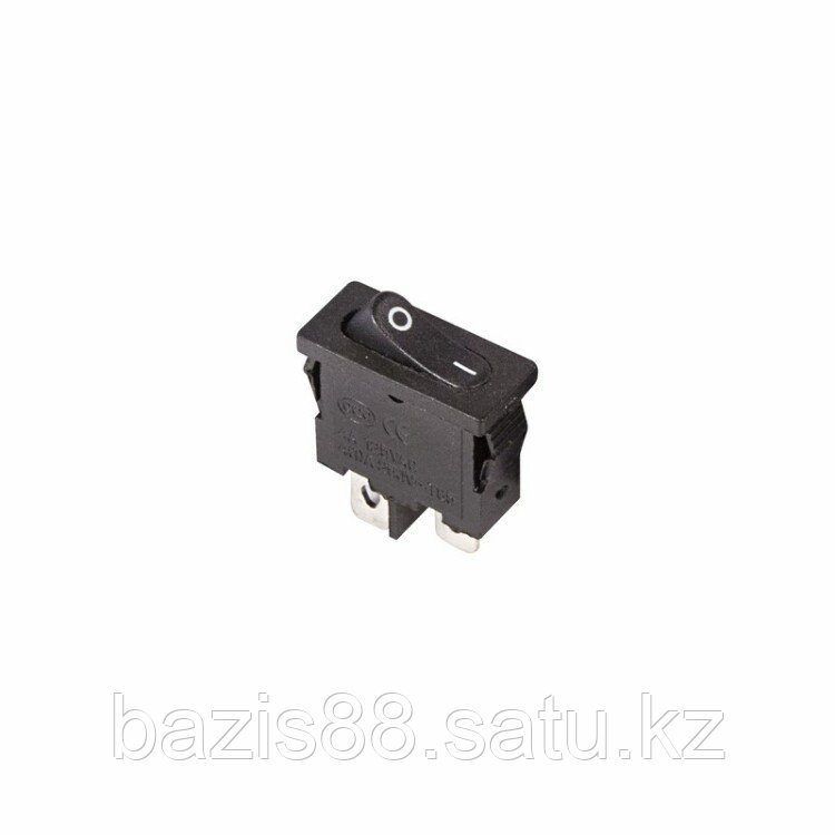 Выключатель клавишный 250V 6А (2с) ON-OFF черный Mini | 36-2050 | REXANT - фото 1 - id-p99592490