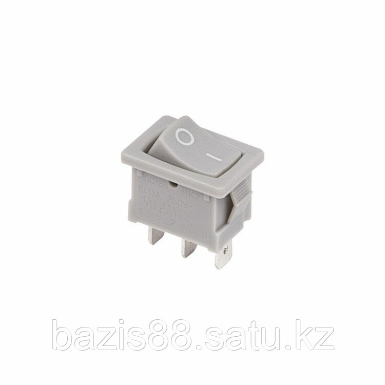 Выключатель клавишный 250V 6А (3с) ON-ON серый Mini | 36-2133 | REXANT - фото 1 - id-p99592511