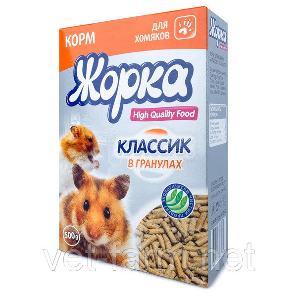 Корм "Жорка HQF" для хомяков в гранулах