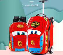 Детский чемодан с рюкзаком Молния маквин