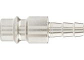 Ниппель универсальный быстросъeмный, со штуцером "ёлка" под шланг 8 мм, 2 шт// Stels