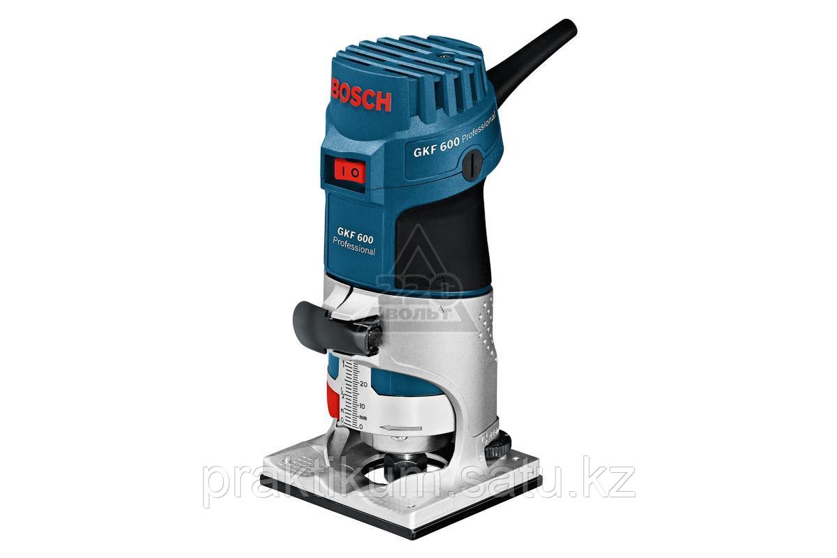 GKF 600 BOSCH Фрезер кромочный 600 Вт, цанга 6/8мм, 33000/мин, +направл, упор, кейс, 1,5кг - фото 1 - id-p99594770