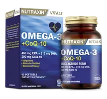 Omega-3 Coenzyme Q10 Nutraxin, 60 капсул