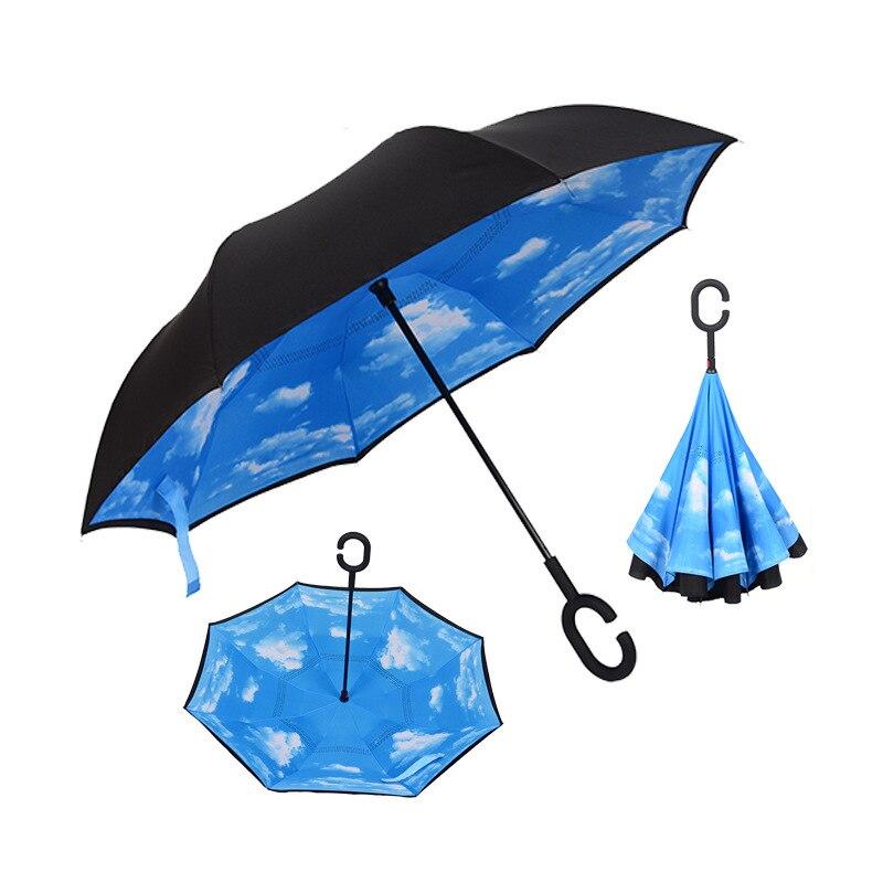 Зонт обратного сложения перевертыш