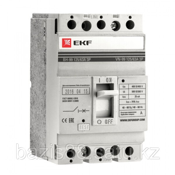 Выключатель нагрузки ВН-99 160/160А 3P EKF PROxima | sl99-160-160 | EKF - фото 1 - id-p99617981