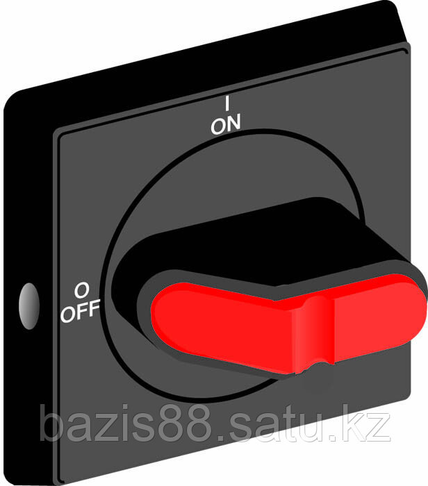 Ручка управления OHBS2RJE-RUH (черная) с символами на русском для рубильников дверного монтажа OT16..125FT | - фото 1 - id-p99618018