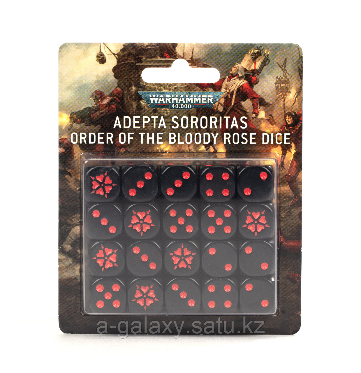 Adepta Sororitas: Order of Bloody Rose Dice set (Сёстры битвы: Набор кубов Орден кровавой розы) - фото 1 - id-p99624253