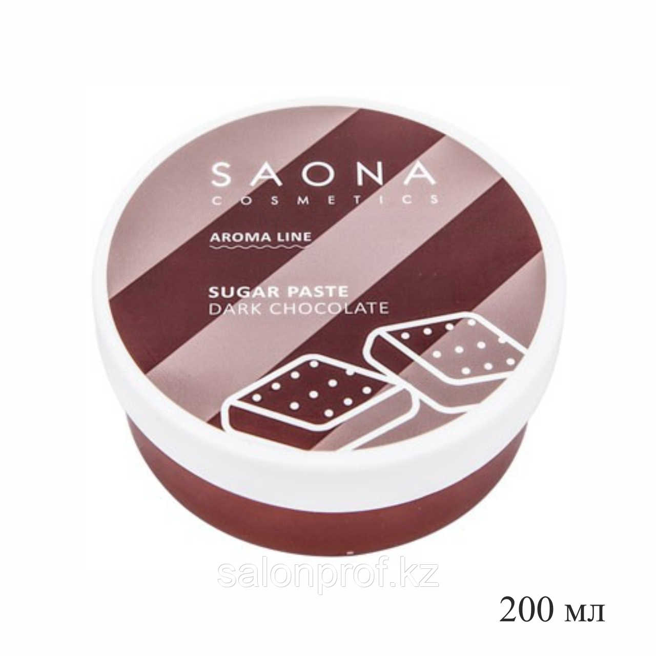 Паста SAONA для шугаринга DARK CHOCOLATE 200 г №04255