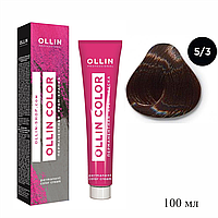 Крем-краска перманентная для волос 5/3 OLLIN 100 мл №70341