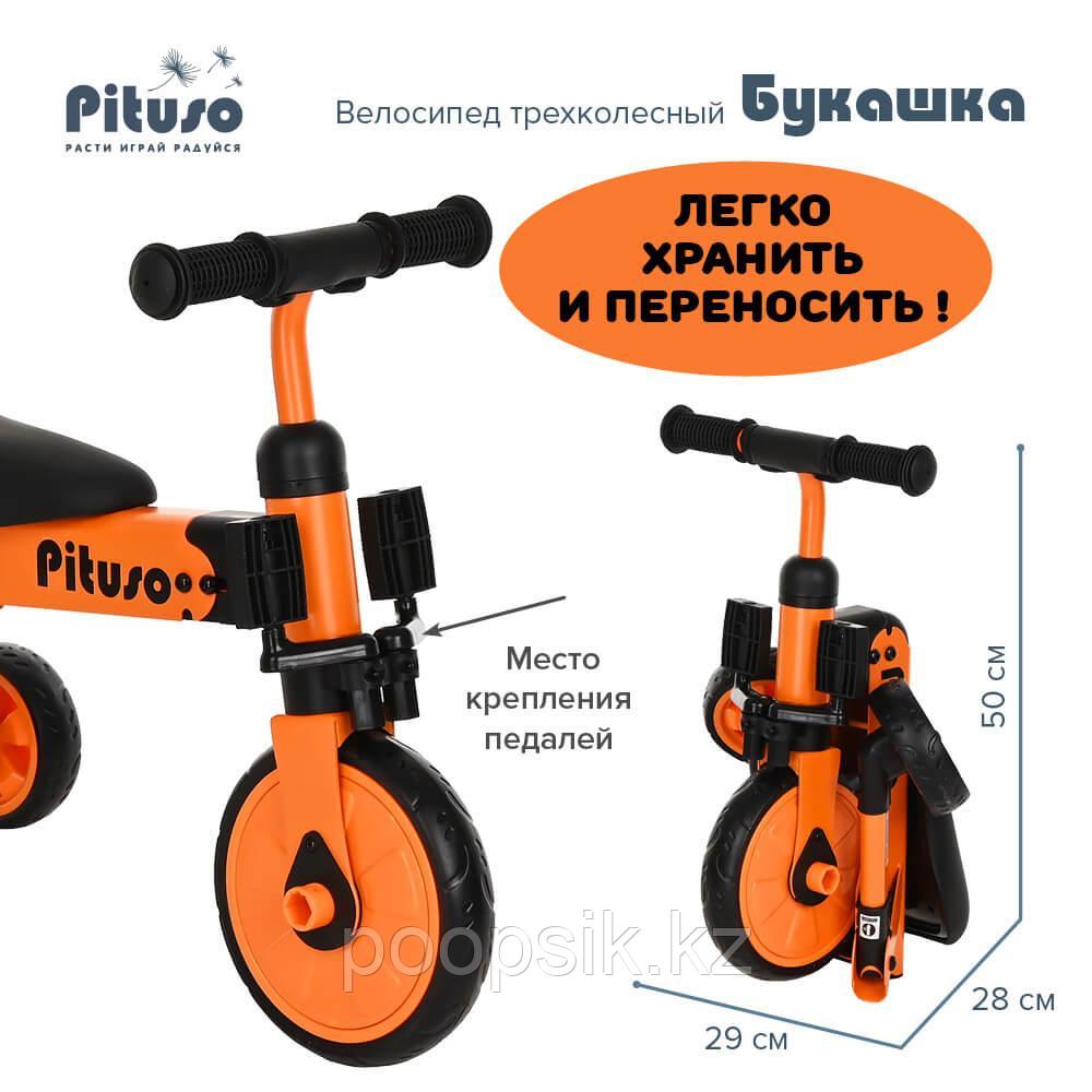 Велосипед трехколесный Pituso Букашка Оранжевый - фото 2 - id-p99626100