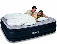 Надувная двуспальная кровать Intex 64136 Deluxe Pillow Rest Reised Bed