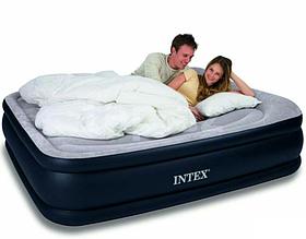 Надувная двуспальная кровать Intex 64136 Deluxe Pillow Rest Reised Bed