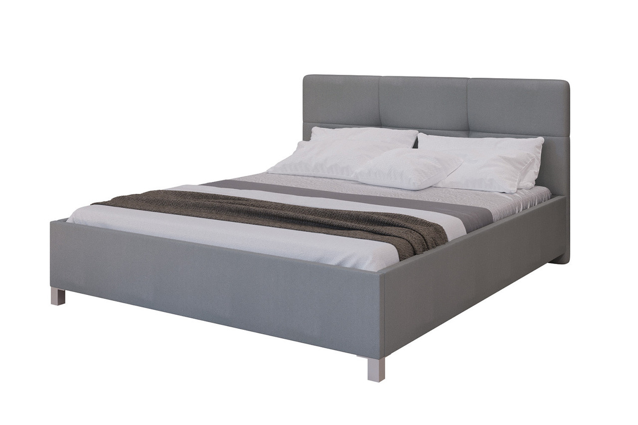 Кровать с подъёмным механизмом Агата 160х200 см, светло-серый - фото 1 - id-p99635541