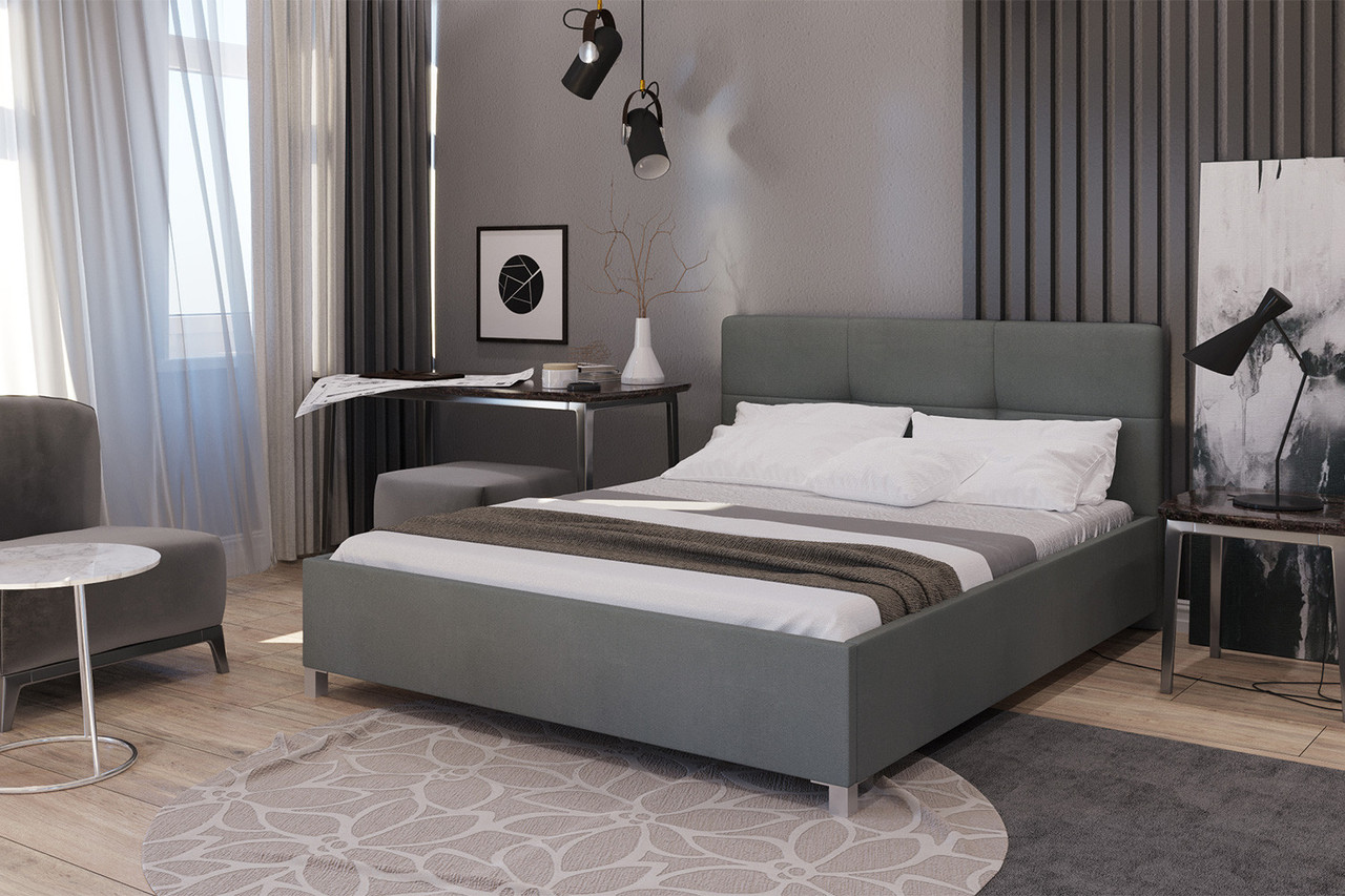 Кровать с подъёмным механизмом Агата 160х200 см, темно-серый - фото 2 - id-p99635561