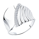 Кольцо из серебра с фианитами SOKOLOV покрыто  родием 94013222 размеры - 17 17,5 18,5 19 19,5 20,5, фото 6
