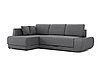 Угловой диван-кровать Консул с левым углом, темно- серый