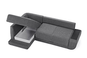 Угловой диван-кровать Консул с левым углом, темно- серый, фото 3