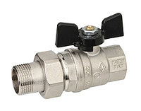 Кран бронзовый шаровой Heimeier Globo H Ду 32 мм РУ 10 ВР-ВР, с ручкой