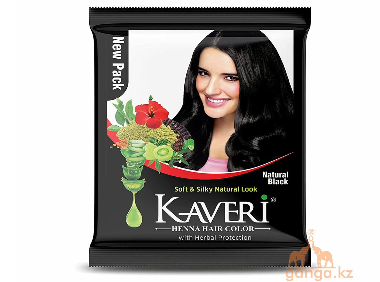 Черная хна для волос Кавери (Kaveri), 10 грамм - фото 1 - id-p99307897