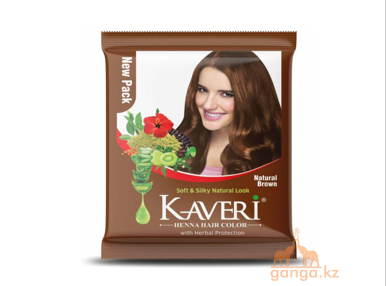Коричневая хна для волос Кавери (Kaveri), 15 грамм