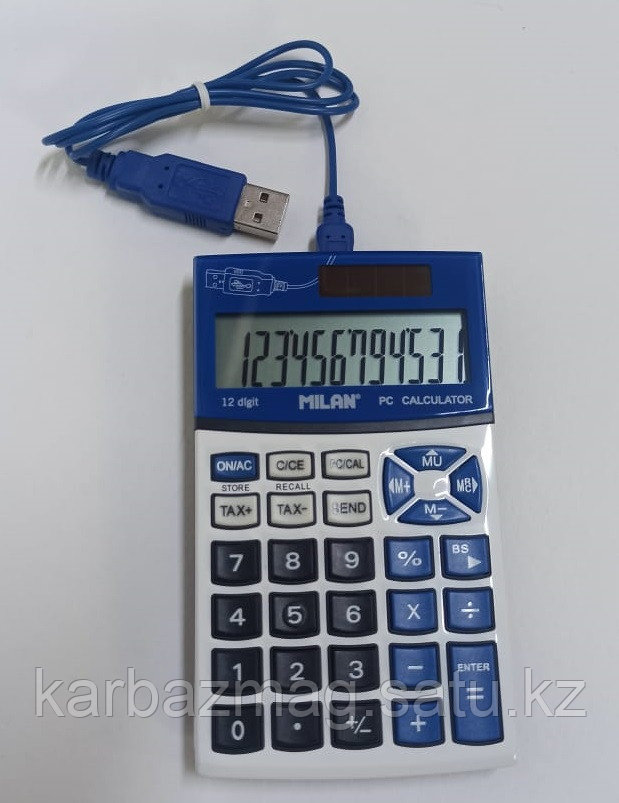 Калькулятор 12р Milan 1504126 B USB-выход двойное питание 170*120*15мм - фото 1 - id-p71875453