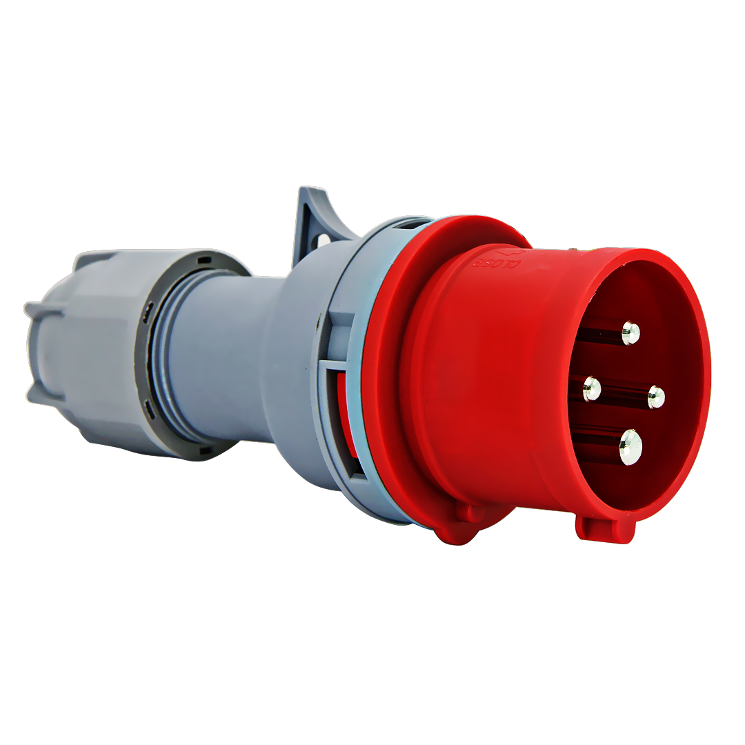 Переносная вилка 014 3р+ре 16А 380В IP 44