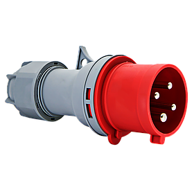 Переносная вилка 024 3р+ре 32А 380В IP 44