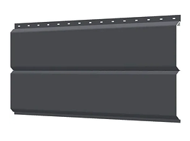 Сайдинг Lбрус -15х240 ПОЛИЭСТЕР RAL 7024 Серый графит 0,4 мм