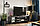 Тумба под ТВ Бруклин, Оникс серый глянец 150х36х36,6 см, фото 4