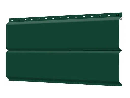 Сайдинг Lбрус -15х240 ПОЛИЭСТЕР RAL 6005 Зелёный 0,4 мм, фото 1