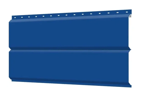 Сайдинг Lбрус -15х240 ПОЛИЭСТЕР RAL 5005 Синий 0,45 мм