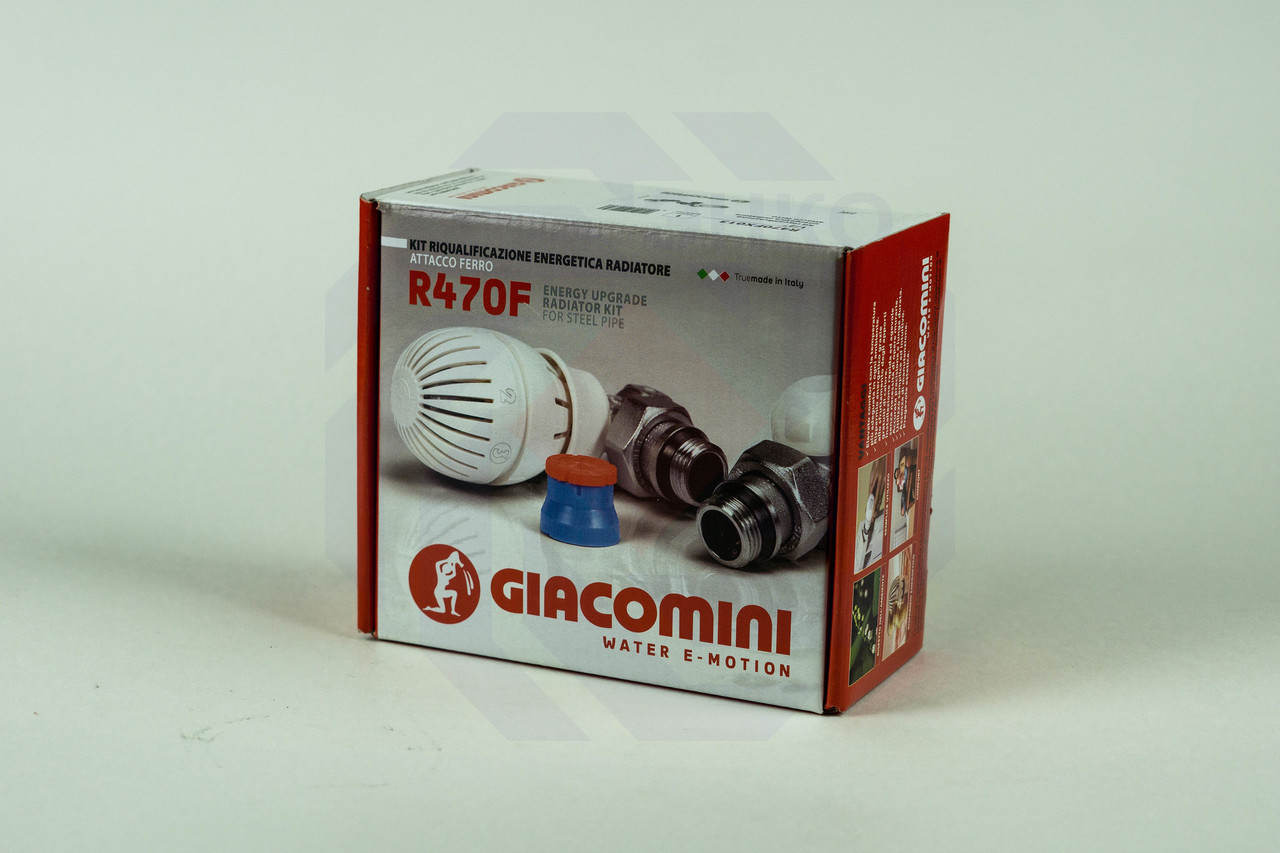 Комплект термостатической регулировки радиаторный GIACOMINI R470F прямой ½" - фото 1 - id-p99672043