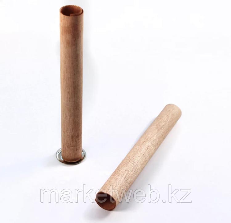 Трубчатый деревянный фитиль с металлической клипсой-держателем - фото 2 - id-p99673048