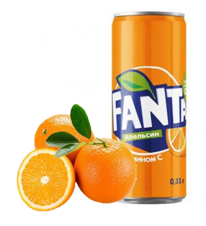 Fanta Orange Апельсиин 330 ml ж/б / KZ / (24 шт-упак)