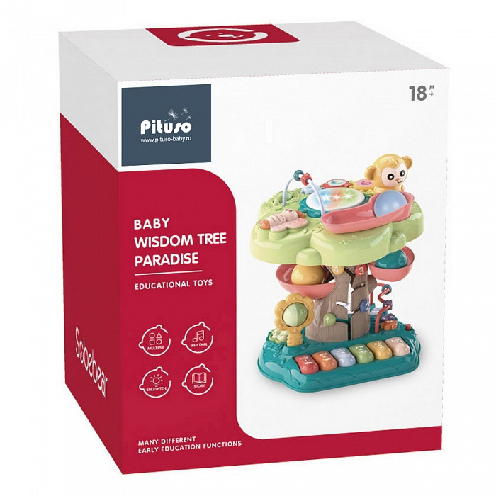 PITUSO Развивающий центр Paradise Tree (свет,звук) 21*21*27 см (в кор.8 шт.)